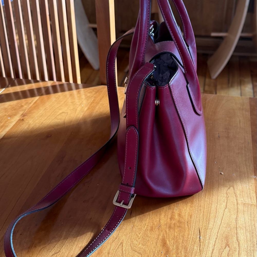 Furla Deep Burgundy Satchel - Picture 3 of 4